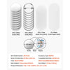 VEVOR Button Maker Supplies 200 Sets 1.26 in / 32 mm Pin Back Button Parts, with Metal Backs, Metal Shells, Clear Mylar Films, and Blank Circle Papers, for Home DIY, School Events, and Custom Studio