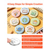 VEVOR Button Maker Supplies 50 Sets 2.28 in / 58 mm Magnet Button Parts, with Magnetic and Bottle Opener Backs, Metal Shells, Clear Mylar Films, and Blank Circle Papers, for Home DIY, Kitchen Decor