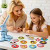 VEVOR Button Maker Supplies 100 Sets 2.95 in / 75 mm Pin Back Button Parts, with Metal Backs, Metal Shells, Clear Mylar Films, and Blank Circle Papers, for Home DIY, School Events, and Custom Studio