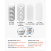 VEVOR Button Maker Supplies 50 Sets 2.95 in / 75 mm Magnet Button Parts, with Magnetic and Bottle Opener Backs, Metal Shells, Clear Mylar Films, and Blank Circle Papers, for Home DIY, Kitchen Decor