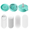 VEVOR Button Maker Mold with Supplies 2.28 in/58 mm Interchangeable Mold, for VEVOR Magnetic Fast-Change Button Maker Machine, with 100 Backs, Shells, Clear Films, and 20 Blank Circle Papers