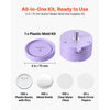 VEVOR Button Maker Mold with Supplies 2.95 in / 75 mm Interchangeable Mold, for VEVOR Magnetic Fast-Change Button Maker Machine, with 100 Backs, Shells, Clear Films, and 20 Blank Circle Papers