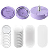 VEVOR Button Maker Mold with Supplies 2.95 in / 75 mm Interchangeable Mold, for VEVOR Magnetic Fast-Change Button Maker Machine, with 100 Backs, Shells, Clear Films, and 20 Blank Circle Papers