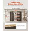 VEVOR Pocket Door Frame Kit, for 48-72 in Wide 80 in High Door, Pocket Door Kit with Two-Way Soft Close Mechanism, Slide Smoothly Quietly, Easy to Install, Wood and Galvanized Steel, for Living Room