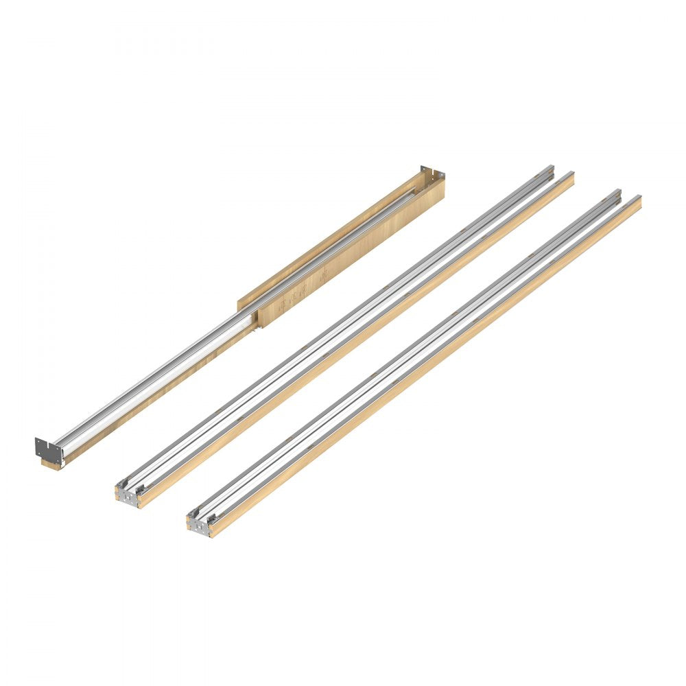 VEVOR Pocket Door Frame Kit, for 48-72 in Wide 80 in High Door, Pocket Door Kit with Two-Way Soft Close Mechanism, Slide Smoothly Quietly, Easy to Install, Wood and Galvanized Steel, for Living Room
