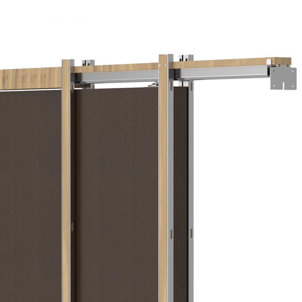 VEVOR Pocket Door Frame Kit, for 48-72 in Wide 80 in High Door, Pocket Door Kit with Two-Way Soft Close Mechanism, Slide Smoothly Quietly, Easy to Install, Wood and Galvanized Steel, for Living Room