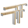 VEVOR Pocket Door Frame Kit, for 48-72 in Wide 80 in High Door, Pocket Door Kit with Two-Way Soft Close Mechanism, Slide Smoothly Quietly, Easy to Install, Wood and Galvanized Steel, for Living Room