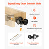 VEVOR Pocket Door Frame Kit, for 24-32 in Wide 80 in High Door, Pocket Door Kit with Two-Way Soft Close Mechanism, Slide Smoothly Quietly, Easy to Install, Premium Galvanized Steel, for Living Room