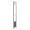 VEVOR Dog Door for Sliding Glass Door, 75 7/8" to 80 11/16" Adjustable Height, Aluminum Alloy Frame with Flap, Lock Design, for Large-Sized Dogs, 180° Swing-Open Sliding Glass Pet Doors for Renters