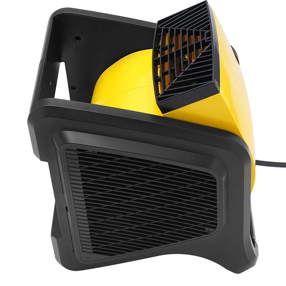 VEVOR Pivoting Utility Fan, 600 CFM High Velocity Floor Blower for Drying, Cooling, Ventilating, Exhausting, 300° Blowing Angle Air Mover, Portable Carpet Dryer Fan for Home, Work Shop