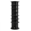 VEVOR 7 Tiers Rotating Shoe Rack Tower, 360° Spinning Shoe Rack, Revolving Storage Round Carousel Display, Freestanding Lazy Susan Organizer Display for Bedroom, Living Room, Entryway, Closet, Black