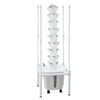 VEVOR Hydroponic Tower, 45 Pods 9 Tiers Hydroponics Growing System Kit with LED Grow Light, App Control & Casters, Vertical Home Garden with 20L Water Tank & Pump for Indoor Herbs, Fruits, Vegetables