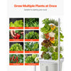 VEVOR Hydroponic Tower, 30 Pods 6 Tiers Hydroponics Growing System Kit with LED Grow Light & App Control, Vertical Home Garden with 20L Water Tank & Pump, Planter for Indoor Herbs, Fruits, Vegetables