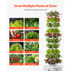 VEVOR Hydroponic Tower, 50 Pods 10 Tiers Hydroponics Growing System Kit with App Control & Casters, Vertical Home Garden with 20L Water Tank & Pump, Planter for Indoor Herbs, Fruits and Vegetables