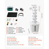 VEVOR Hydroponic Tower, 30 Pods 6 Tiers Hydroponics Growing System Kit with App Control, Vertical Home Garden with 20L Water Tank & Pump, Planter Germination Kit for Indoor Herbs, Fruits, Vegetables