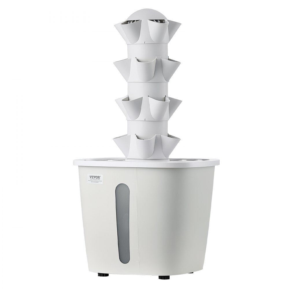 VEVOR Hydroponic Tower, 20 Pods 4 Tiers Hydroponics Growing System Kit, Vertical Home Hydronic Garden with 20L Water Tank & Pump, Planter Plants Germination Kit for Indoor Herbs, Fruits, Vegetables