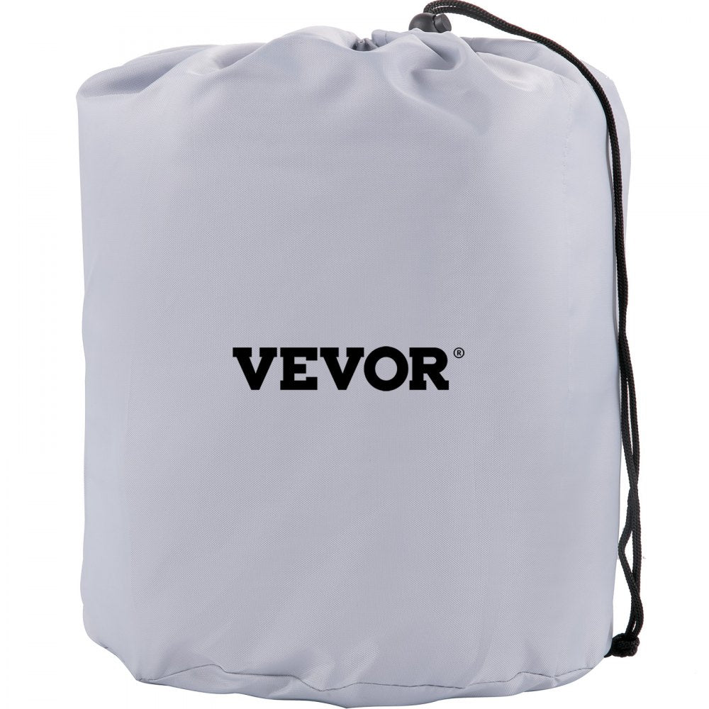 VEVOR Waterproof Boat Cover, 20\'-22\' Trailerable Boat Cover, Beam Width up to 106\" v Hull Cover Heavy Duty 210D Marine Grade Polyester Mooring Cover for Fits V-Hull Boat with 5 Tightening Straps