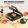 VEVOR 7 IN 1 Commercial Electric Griddle, 14.4" 1800W Indoor Countertop Grill, Stainless Steel Restaurant Teppanyaki Grill with Non Stick Iron Cooking Plate, 0-446℉ Adjustable Temp Control 110V