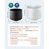 VEVOR 2PCS Crystal Singing Bowls, 8-inch and 10-inch A & F Note Singing Bowls, Frosted Quartz Singing Bowl with 10" Carrying Bag, 1 Rubber Mallet and 2 O-Rings, Ideal for Meditation Yoga Sound Healing