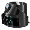 VEVOR Coin Counter Machine, 5 Denominations, Accurate Coin Sorter Machine, Sorts Up to 225 Coins Per Minute, USD Change Counter with LCD Display, Smooth Operation, Batch Feature, Holds 1500 Coins