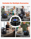 VEVOR Coin Counter Machine, 5 Denominations, Accurate Coin Sorter Machine, Sorts Up to 225 Coins Per Minute, USD Change Counter with LCD Display, Smooth Operation, Batch Feature, Holds 1500 Coins