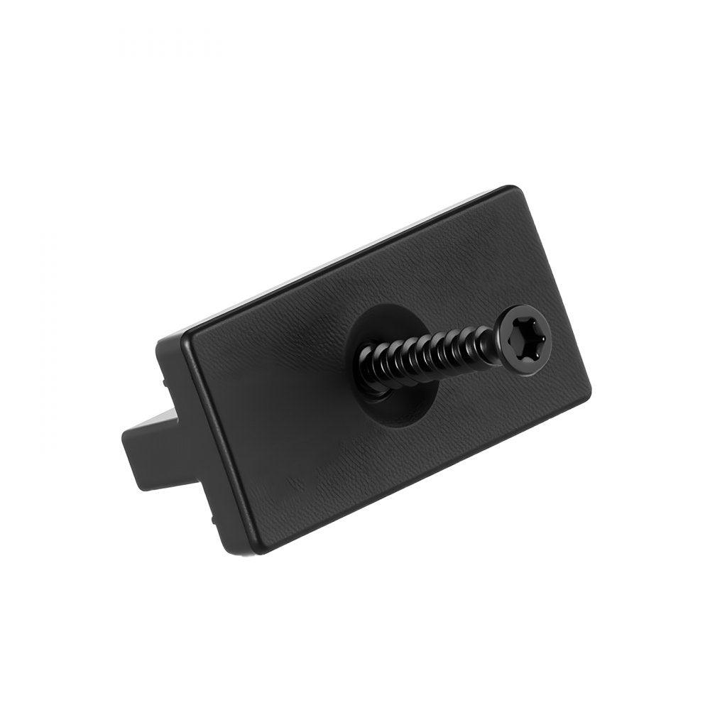 VEVOR 500PCS Hidden Deck Fasteners for Composite Decking Board, Universal Composite Clips & Plastic Hidden Fasteners with Metal Screws,Polypropylene PP Clips Works with 0.22 inch Gaps, Black