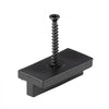 VEVOR 500PCS Hidden Deck Fasteners for Composite Decking Board, Universal Composite Clips & Plastic Hidden Fasteners with Metal Screws,Polypropylene PP Clips Works with 0.22 inch Gaps, Black