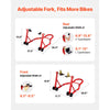 VEVOR Motorcycle Stand Lift, 850lbs Capacity Front Rear Combo Stand Lift, Front Wheel Dual-Fork Stand, Rear U+L Fork Swingarm Spool Stand, for Most Yamaha Honda Kawasaki Suzuki Motorcycles, Red