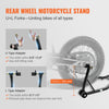 VEVOR Motorcycle Stand Lift, 850lbs Front Rear Combo Stand Lift Stand, Front and Rear Wheel Fork Stand, U+L Fork Swingarm Spool, Compatible with Most Yamaha Honda Kawasaki Suzuki Motorcycles, Black