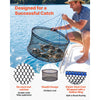 VEVOR Foldable Fishing Net, Landing Fishing Pier Nets, Portable Drop Net for Pulling up Fish, Durable and Fish-friendly, with Rope and Storage Bag, for Minnows, Crawfish, Shrimp, Crab