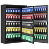 VEVOR 200-Key Cabinet, Key Lock Box with Adjustable Racks, Security Key Storage Box Steel, Key Organizer with 200 Colorful Key Tags and 4 Record Cards for School, Office, Hotel