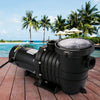 VEVOR 1HP Swimming Pool Pump, Dual Voltage 110V/220V, Circulates 5544GPH for Efficient Water Movement Above Pools, Includes Strainer Basket & Two 1-1/2'' NPT Connectors