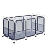 VEVOR Pool Storage Bin, 62.6 x 32 x 36 in, Rolling Pool Float Storage Organizer with Side Pockets & Casters, Durable Plastic Frame, Poolside Toys Noodles Holder Mesh Basket for Swimming Pools