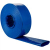 VEVOR Discharge Hose, 4\" x 105\', PVC Lay Flat Hose, Heavy Duty Backwash Drain Hose with Clamps, Weather-proof & Burst-proof, Ideal for Swimming Pool & Water Transfer, Blue