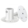 VEVOR Deck Anchor Flange 4 Pack, 1-7/8 in Pool Ladder Deck Mount, Handrail Anchor with Stainless Steel Mounting Hardware, Premium Aluminum Alloy Flange for Inground Swimming Pool Ladder, White