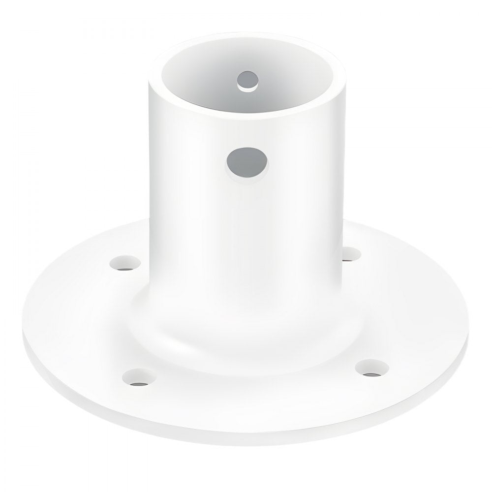 VEVOR Deck Anchor Flange 4 Pack, 1-7/8 in Pool Ladder Deck Mount, Handrail Anchor with Stainless Steel Mounting Hardware, Premium Aluminum Alloy Flange for Inground Swimming Pool Ladder, White