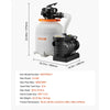 VEVOR FlashPure Sand Filter Pump, 12 in for Above Ground Pool, 0.5 HP 3000 GPH, Swimming Pool Filter System with Timer, 6X Faster Filtration, Media Installed, Leak-Resistant, Ready to Use Out of Box