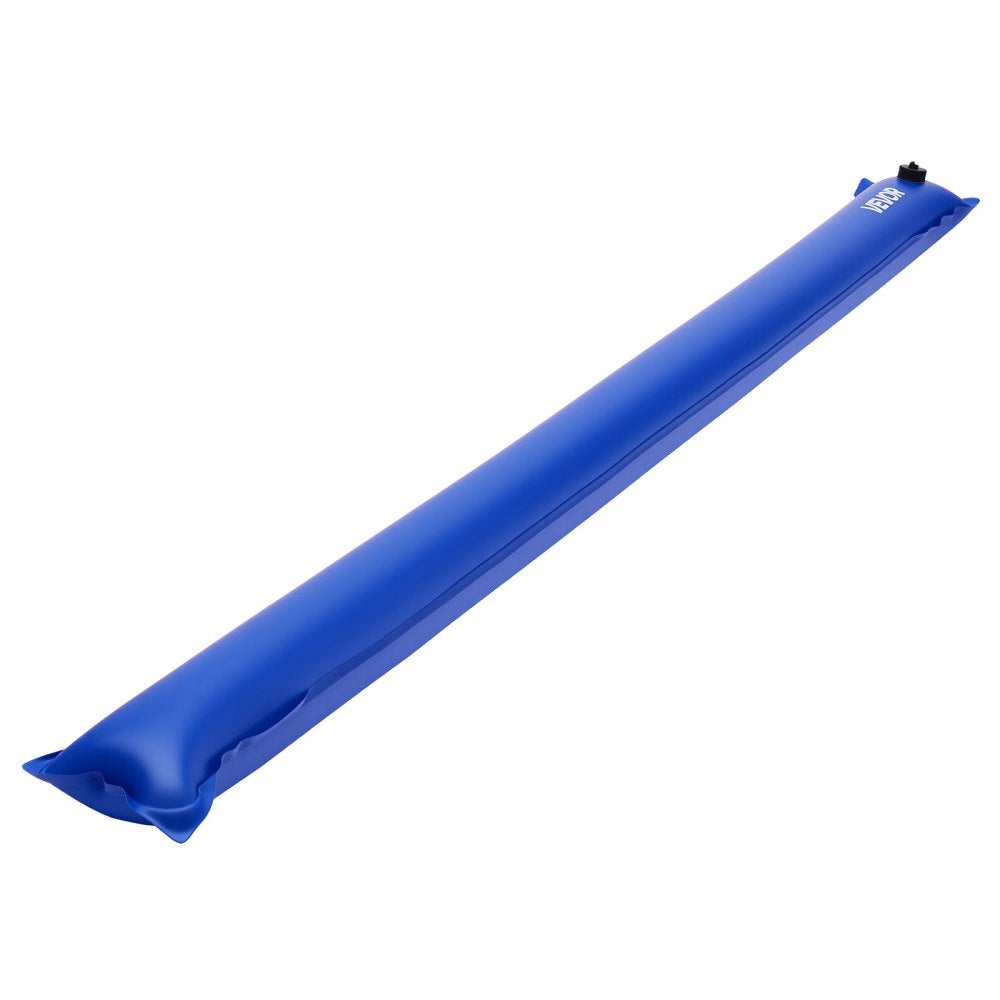 VEVOR Pool Cover Water Bags Set, 6 Packs 8 Ft Single Chamber Pool Cover Water Bags & 4 Corner Tubes, 0.4mm Thick PVC Bag Weights with Leakproof Valve, for Winter Inground Swimming-Pool Covers