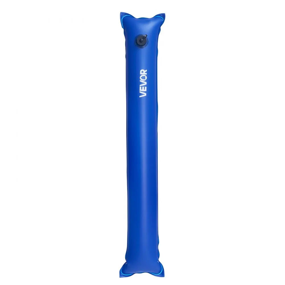 VEVOR Pool Cover Water Bags, 6 Packs 4 Ft, Single Chamber Pool Cover Water Tubes, 0.4mm Thick PVC Bags Weights with Leakproof Screw Cap, for Inground Swimming-Pool Covers Winter Closing, Blue