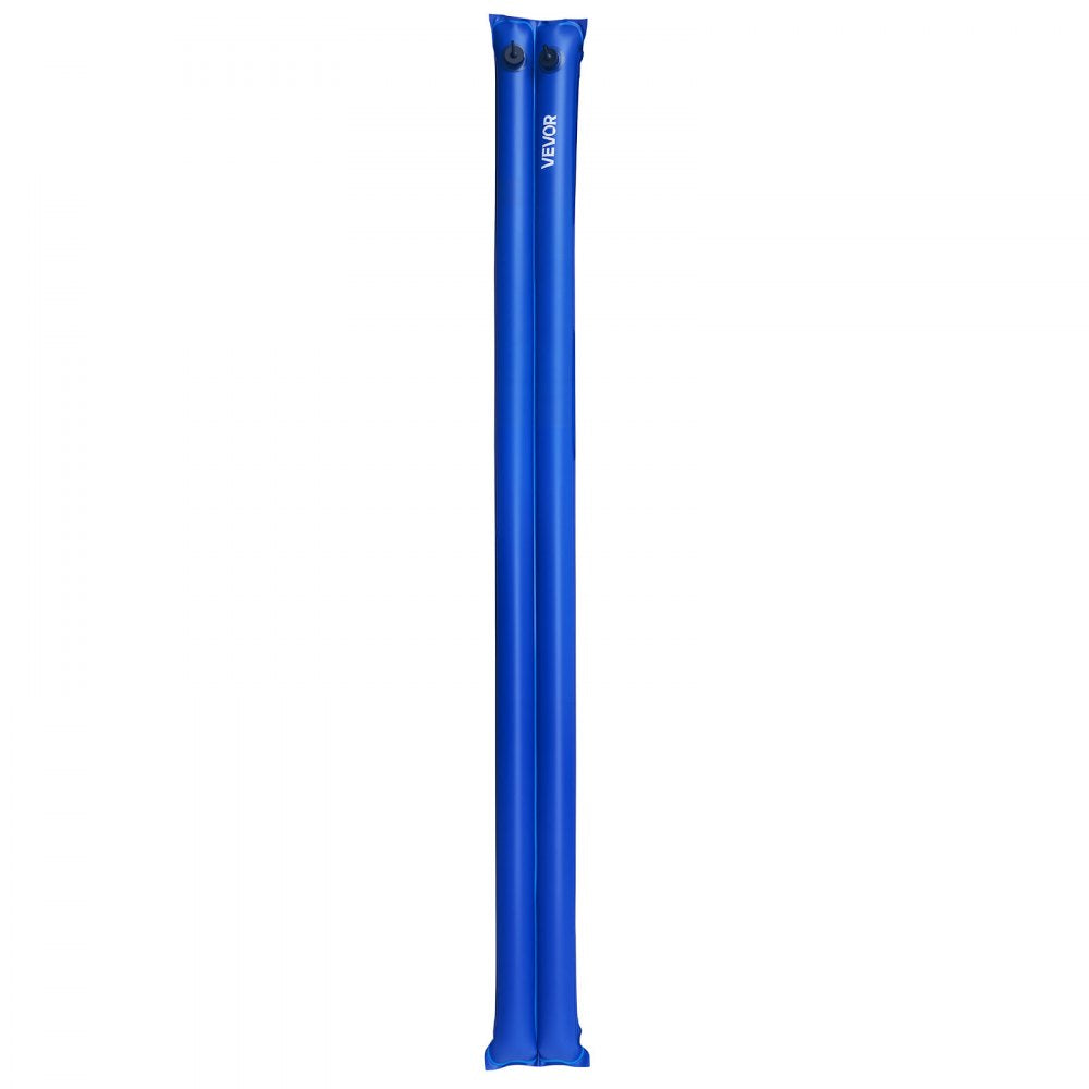 VEVOR Pool Cover Water Bags, 12 Packs 8 Ft, Double Chamber Pool Cover Water Tubes, 0.4mm Thick PVC Bags Weights with Leakproof Screw Cap, for Inground Swimming-Pool Covers Winter Closing, Blue