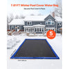 VEVOR Pool Cover Water Bags, 5 Packs 8 Ft, Double Chamber Pool Cover Water Tubes, 0.4mm Thick PVC Bags Weights with Leakproof Screw Cap, for Inground Swimming-Pool Covers Winter Closing, Blue