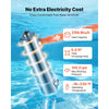 VEVOR Pool Heat Exchanger, 210K BTU Swimming Pool Heater Exchanger, 316L Stainless Steel Construction, High Efficiency Water to Water Transfer Heating System for Spa, Hot Tub, Indoor/Outdoor, Silver