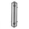 VEVOR Pool Heat Exchanger, 210K BTU Swimming Pool Heater Exchanger, 316L Stainless Steel Construction, High Efficiency Water to Water Transfer Heating System for Spa, Hot Tub, Indoor/Outdoor, Silver