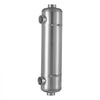 VEVOR Pool Heat Exchanger, 210K BTU Swimming Pool Heater Exchanger, 316L Stainless Steel Construction, High Efficiency Water to Water Transfer Heating System for Spa, Hot Tub, Indoor/Outdoor, Silver