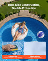 VEVOR 24ft Pool Liner, Round UniBead Swimming Pool Liner for 52 in Wall Height, Premium Vinyl, Easy Install with Leak-Proof Patches, Designed for Steel Sided Above-Ground,Outdoor, Boulder Swirl