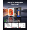 VEVOR Pool Heat Pump Max 93390 BTU, Electric Pool Heater for Above & In-Ground Up to 22455 Gallons, All-DC Inverter Technology, WiFi & App Remote Control, Multiple Protection for Swimming Parties