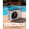 VEVOR Pool Heat Pump Max 93390 BTU, Electric Pool Heater for Above & In-Ground Up to 22455 Gallons, All-DC Inverter Technology, WiFi & App Remote Control, Multiple Protection for Swimming Parties