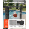 VEVOR Pool Fence Gate, 4 x 2.5 ft Inground Swimming Pool Fences Gate, Outdoor Security Fencing Door Kit with Self-Closing and Self-Locking Design, 352 gsm Teslin PVC Mesh, Easy Installation, Black