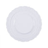 VEVOR Plastic Disposable Plates, 100 Pcs White Plastic Plates, Heavy Duty Plastic Plates with 50 Pcs 9.8 Inch Plastic Dinner Plates and 50 Pcs 7.5 Inch Plastic Dessert Plates, for Wedding and Party
