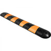VEVOR Rubber Traffic Calming Device, Single Unit with Dual Channels, 72" Length Modular Design Supports Up to 22000 LBS, Dimensions 72.8 x 12.2 x 2.2, Suitable for Asphalt, Concrete, and Gravel Sur